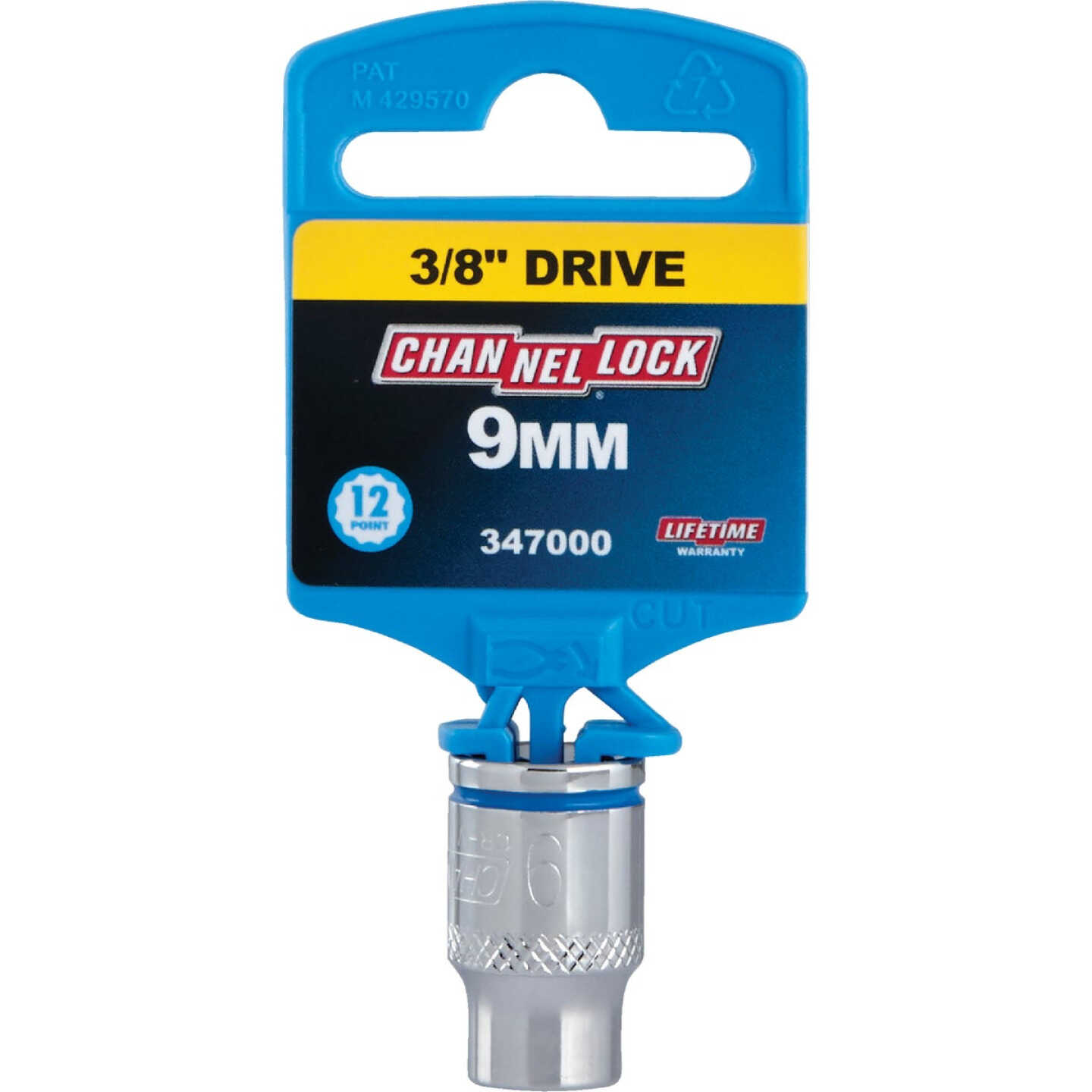 Channellock 3/8 In. Drive 9 mm 12-Point Shallow Metric Socket Image 2
