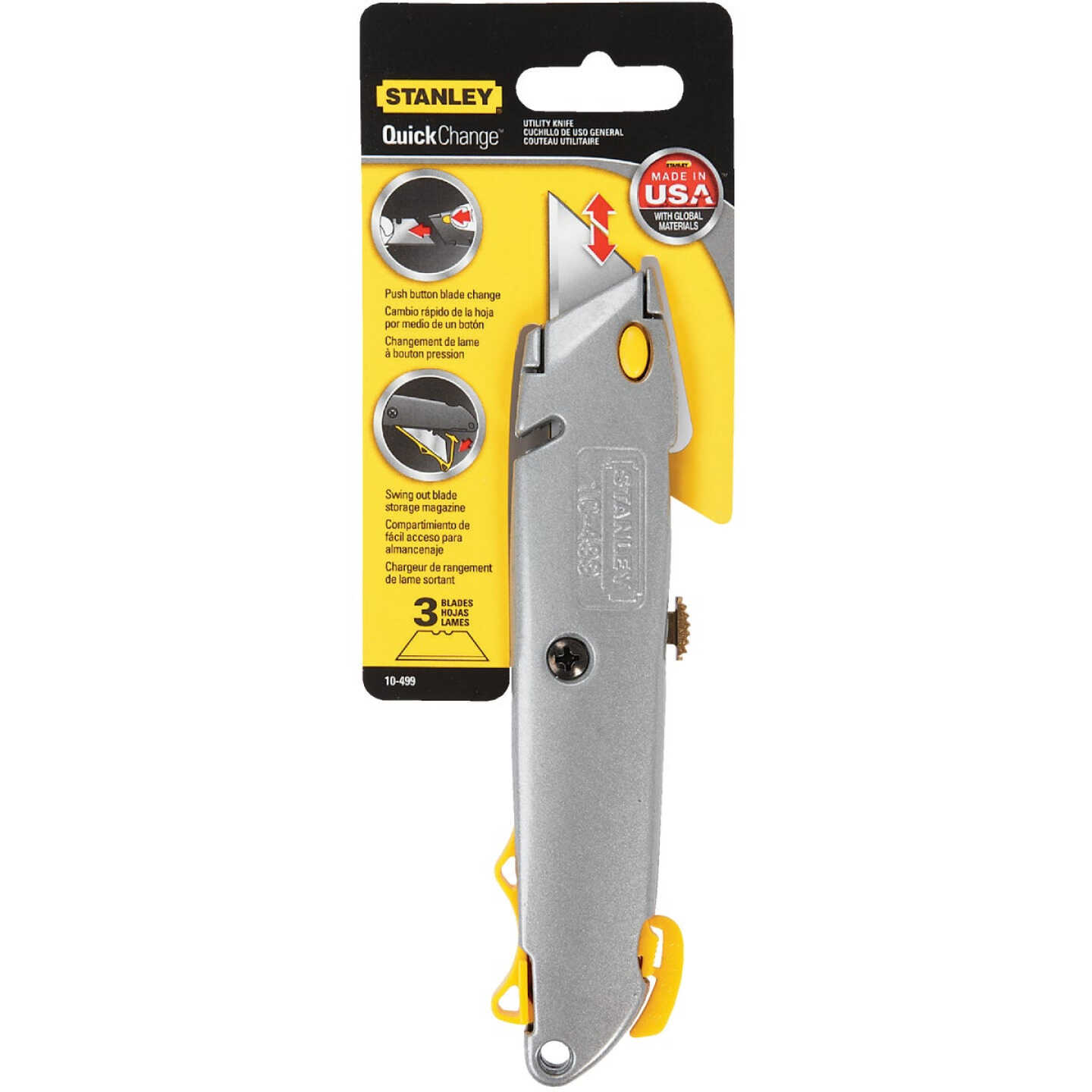 Stanley Quick Change Retractable Straight Utility Knife Image 2