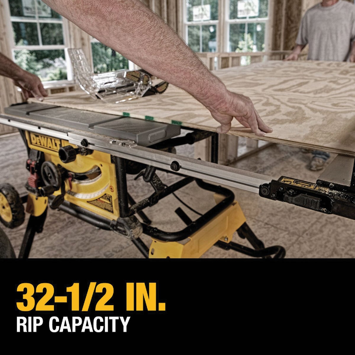 DEWALT 15-Amp 10 In. Jobsite Table Saw with Rolling Stand Image 2