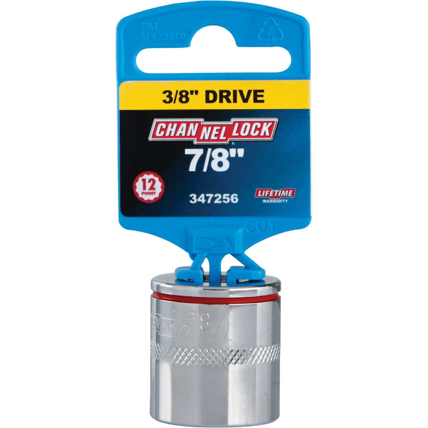 Channellock 3/8 In. Drive 7/8 In. 12-Point Shallow Standard Socket Image 2
