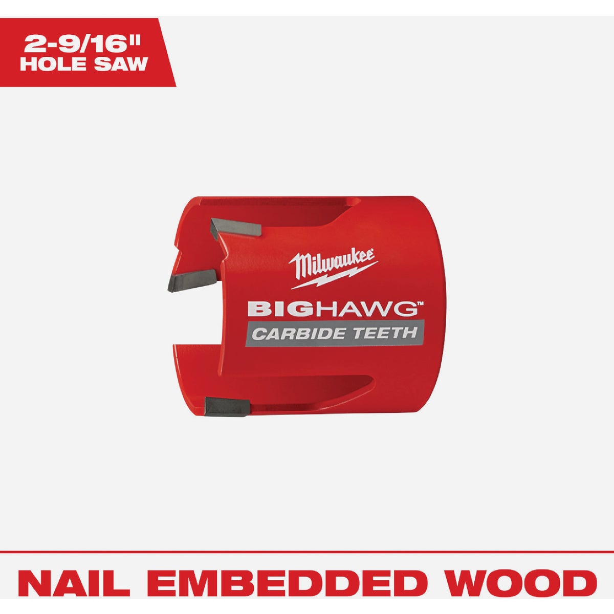 Milwaukee BIG HAWG 2-9/16 In. Carbide-Tipped Hole Saw Image 1