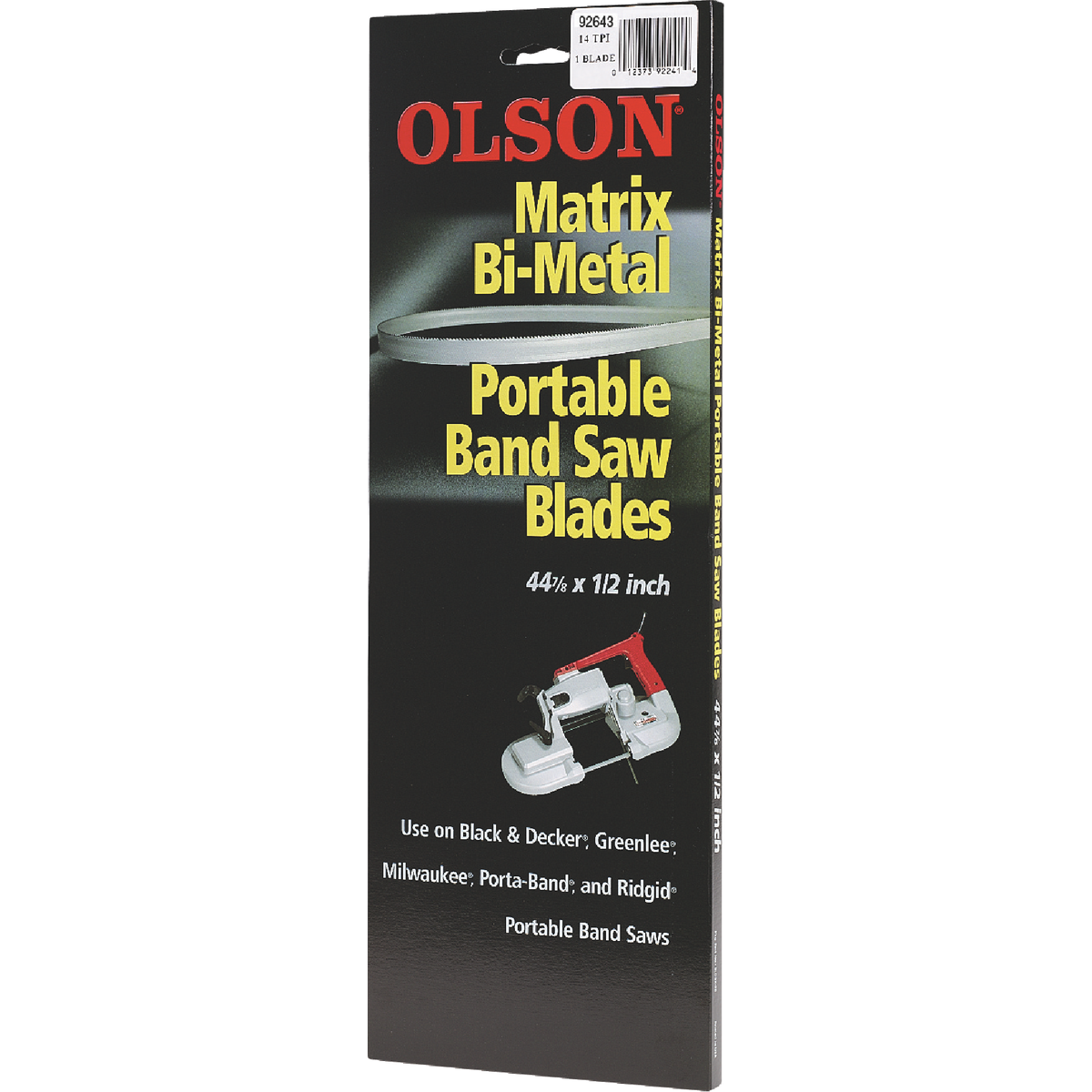 Olson 44-7/8 In. x 1/2 In. 14/18 TPI Vari Metal Cutting Band Saw Blade Image 1