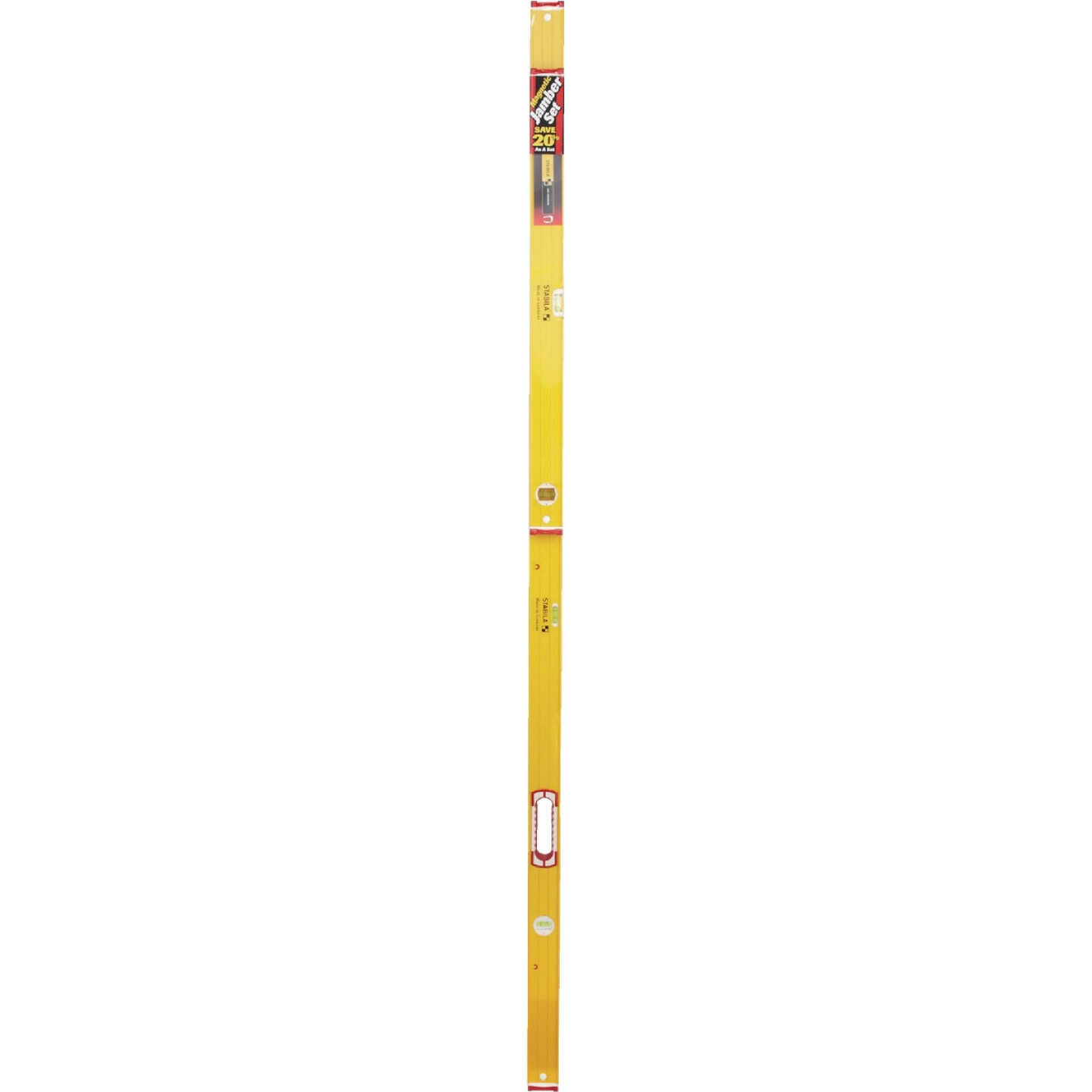 Stabila 78 In. and 32 In. Aluminum Magnetic Box Level 2 Piece Set Image 2