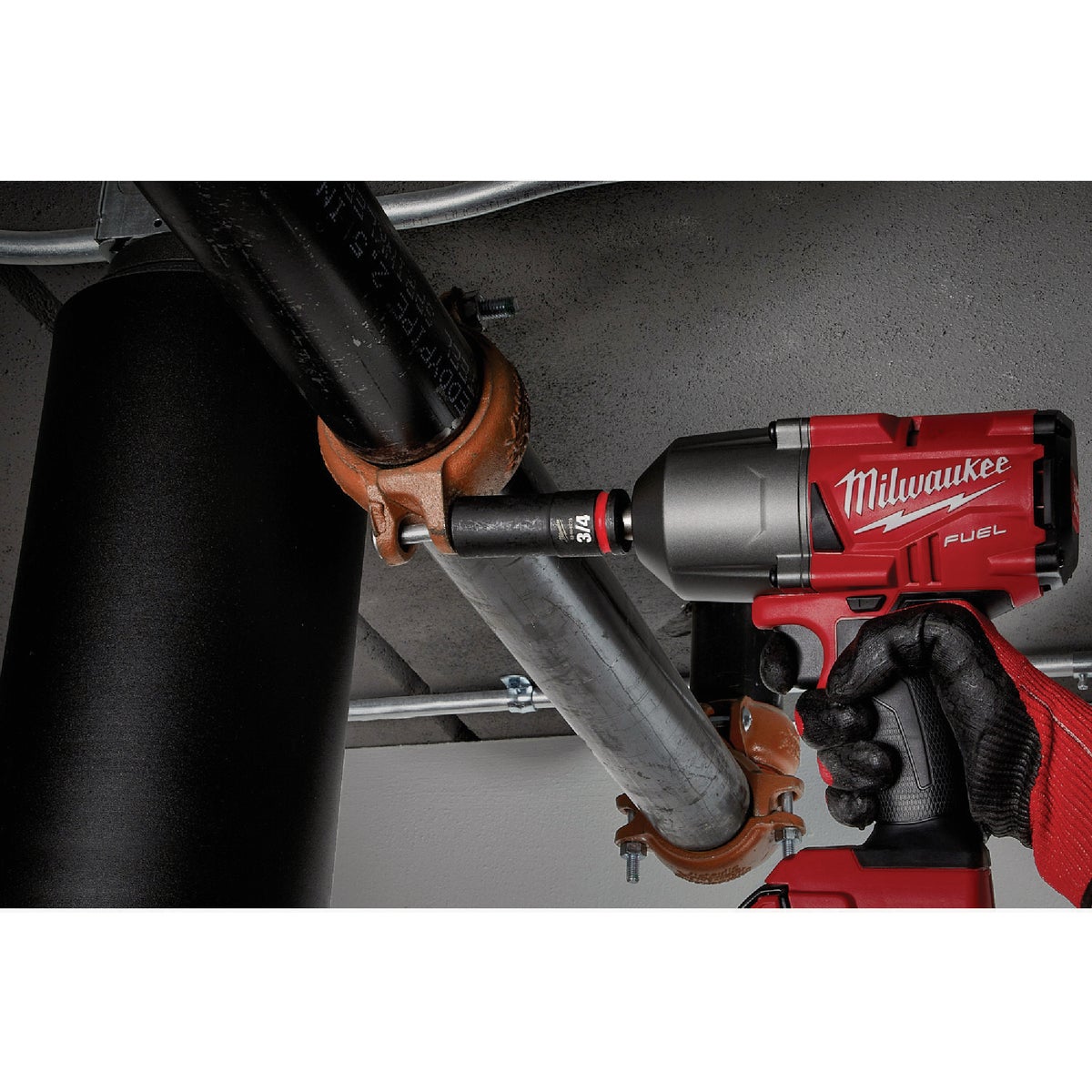 Milwaukee SHOCKWAVE Standard 1/2 In. Drive 6-Point Deep Impact Socket Set (19-Piece) Image 6