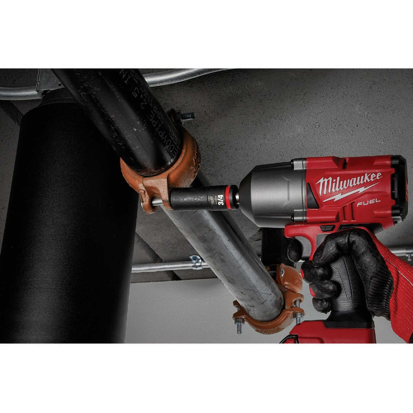 Milwaukee SHOCKWAVE Standard 1/2 In. Drive 6-Point Deep Impact Socket Set (19-Piece) Image 6
