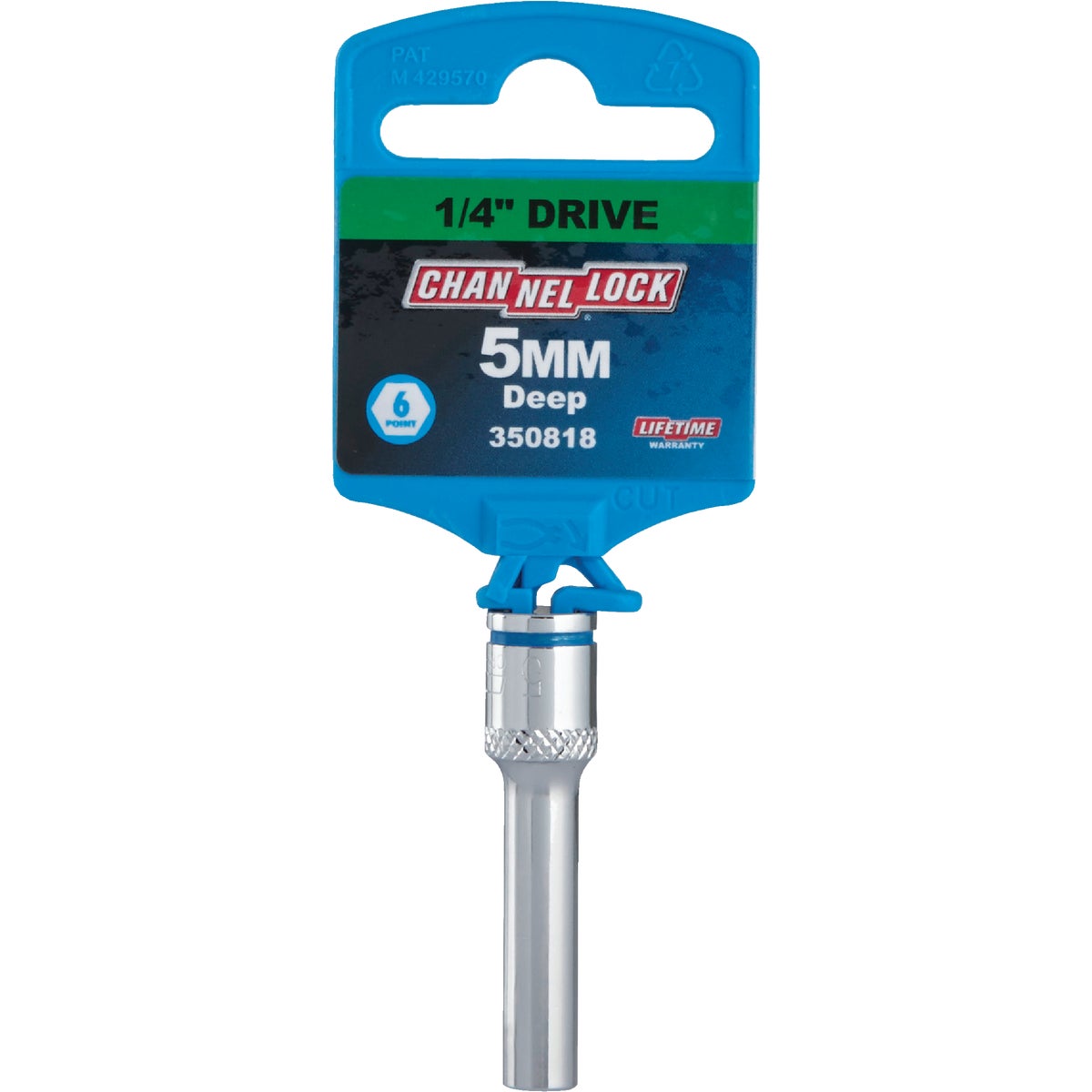 Channellock 1/4 In. Drive 5 mm 6-Point Deep Metric Socket Image 2