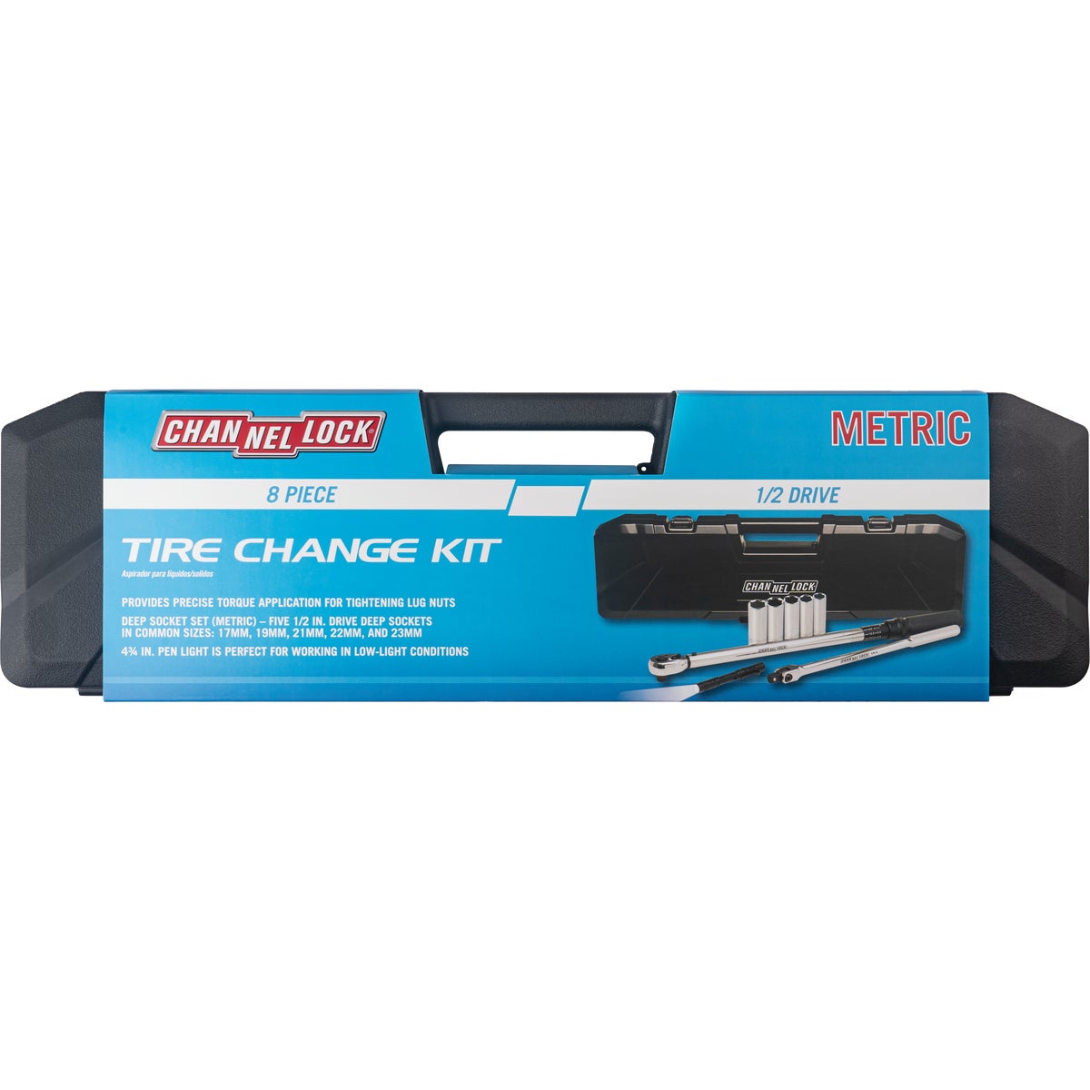 Channellock 1/2 In. Torque Wrench Tire Change Kit (8-Piece) Image 2