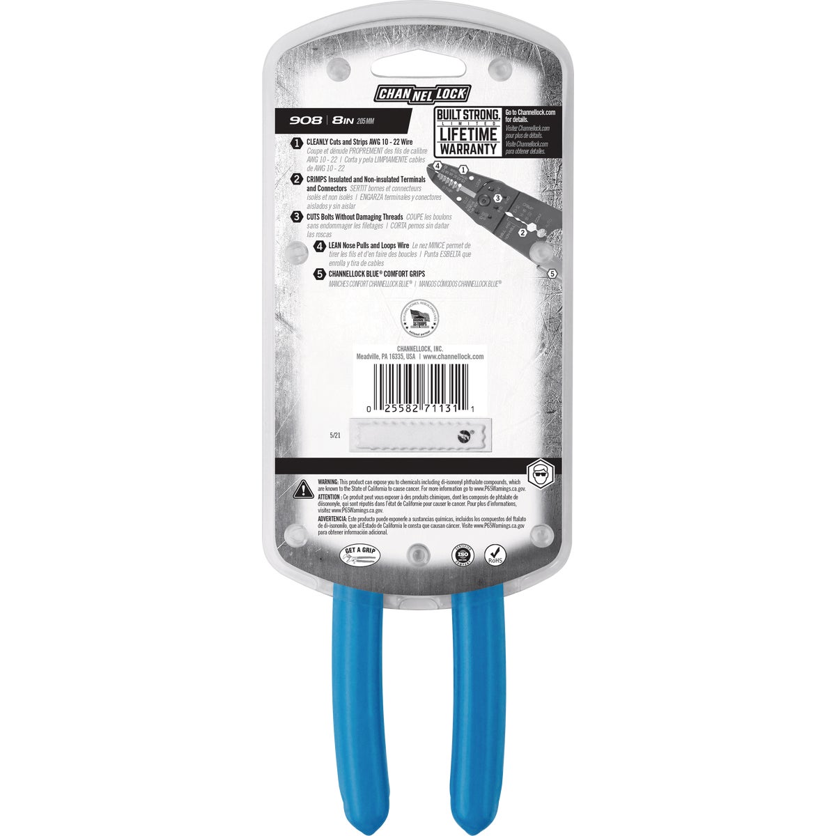 Channellock 8 In. Wire Strippers Image 5