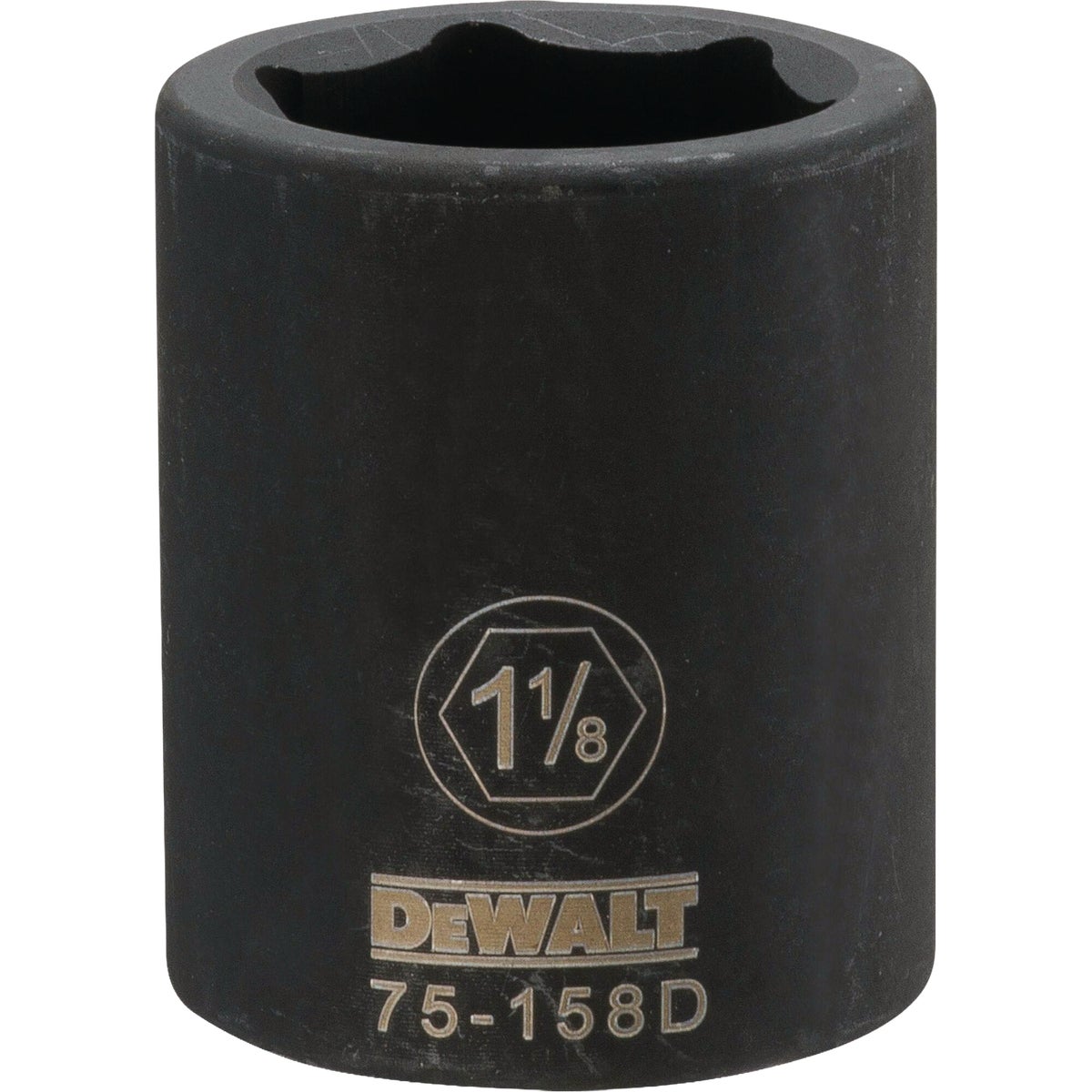 DEWALT 3/4 In. Drive 1-1/8 In. 6-Point Deep Standard Impact Socket Image 1