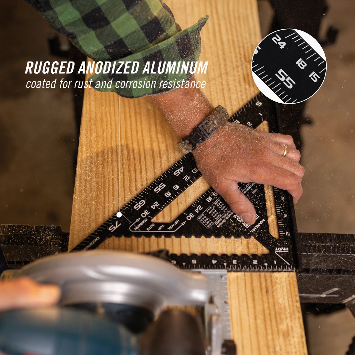 Channellock 12 In. Aluminum Rafter Square Image 5