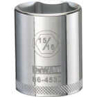 DEWALT 1/2 In. Drive 5/16 In. 6-Point Shallow Standard Socket Image 1