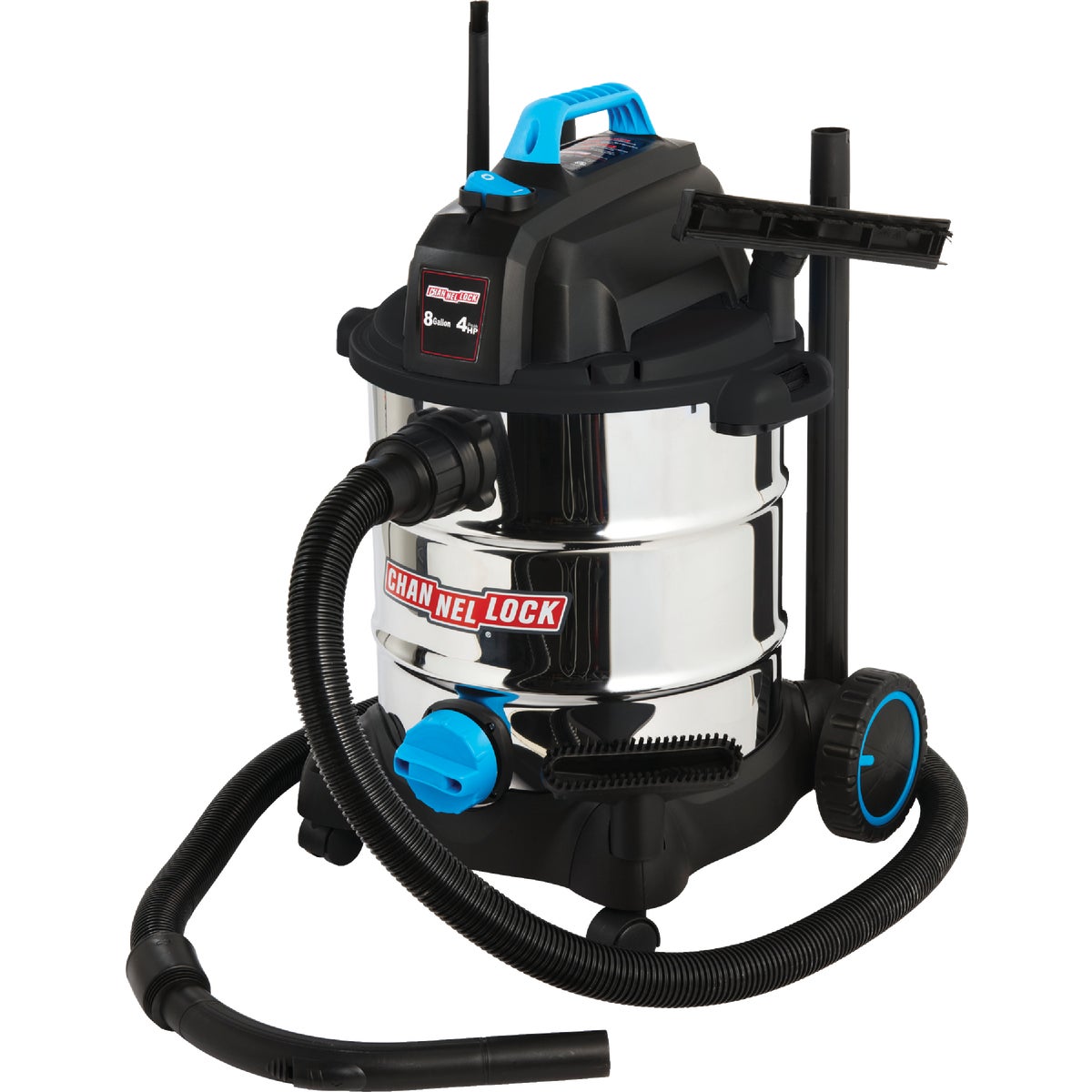 Channellock 8 Gal. 4.0-Peak HP Stainless Steel Wet/Dry Vacuum Image 10