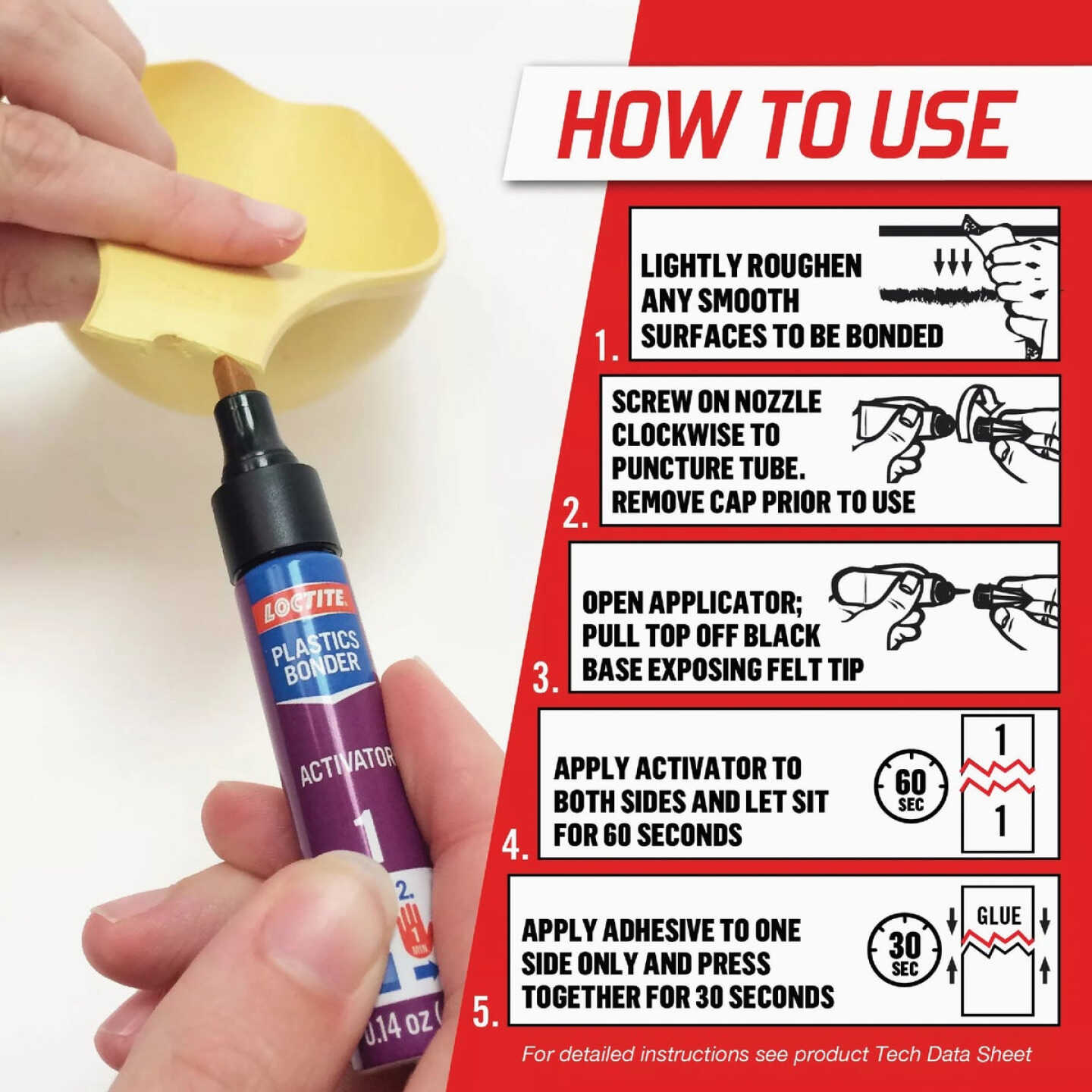 LOCTITE 2 gm Plastic Glue Bonder Image 2