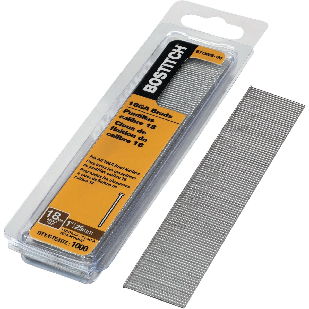 Bostitch 1 In. 18 ga Collated Brad Nails (1000-Count) Image 1