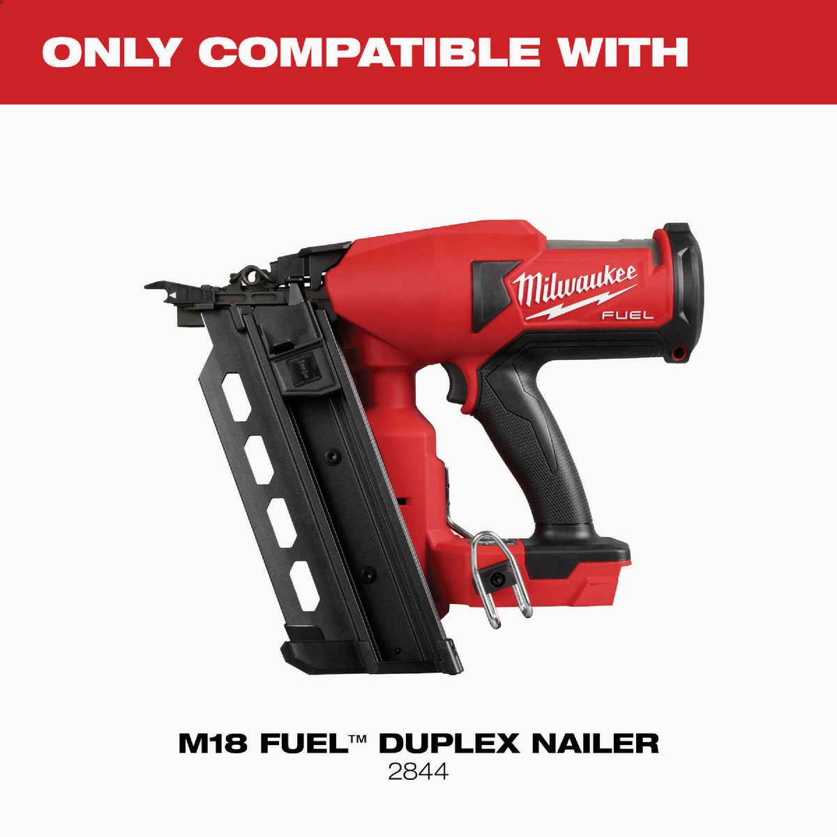 Milwaukee 2-1/4 In. x 0.131 In. Collated Duplex Framing Nails (2000 Ct.) Image 2
