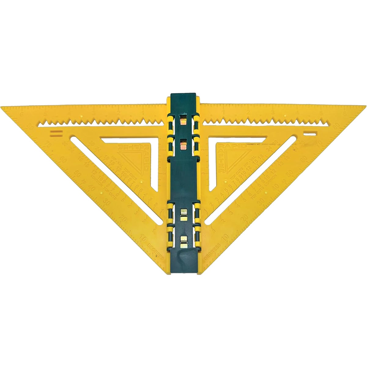 Rapid Rafter 7 In. Yellow and Forest Green Double-Sided Rafter Square