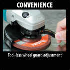 Makita 5 In. 13-Amp SJS High-Power Angle Grinder with Lock On Image 8