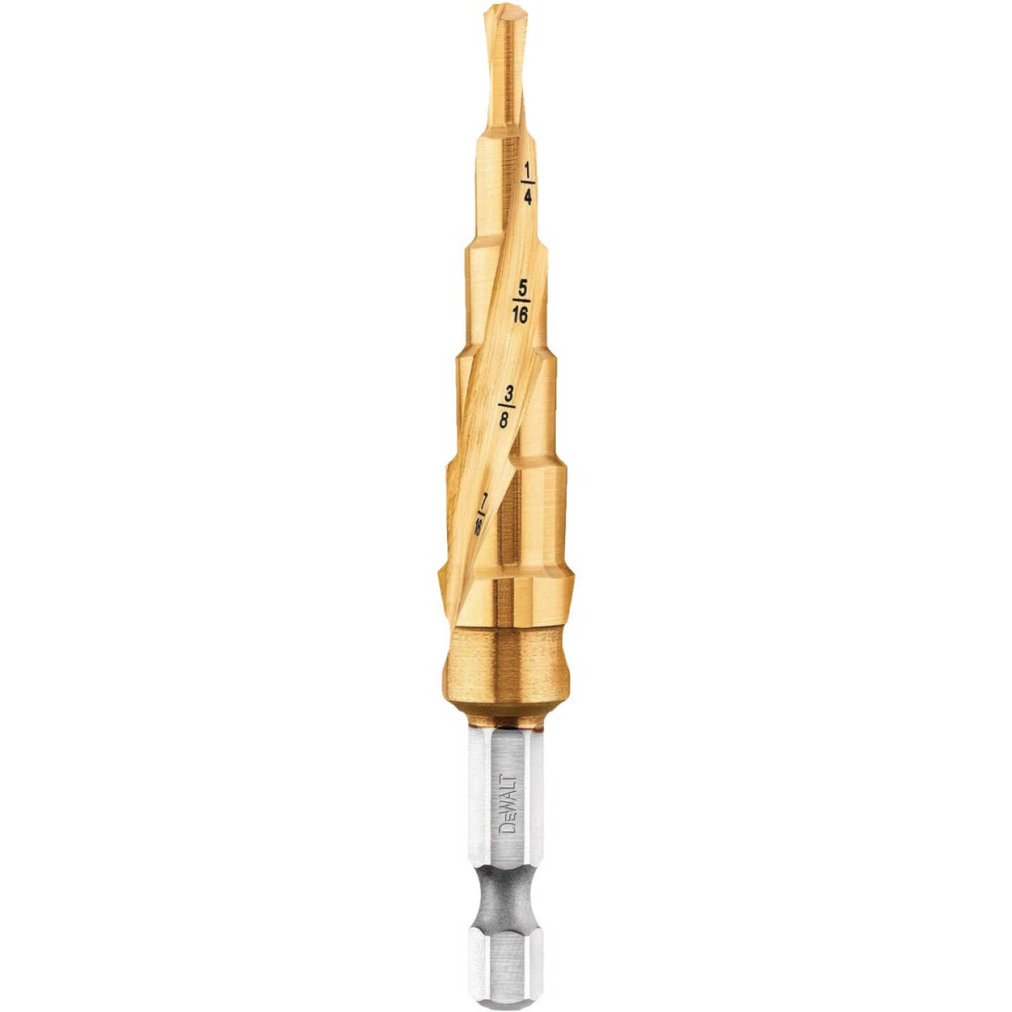 DEWALT 3/16 In. -1/2 In. Impact Ready Step Drill Bit Image 2
