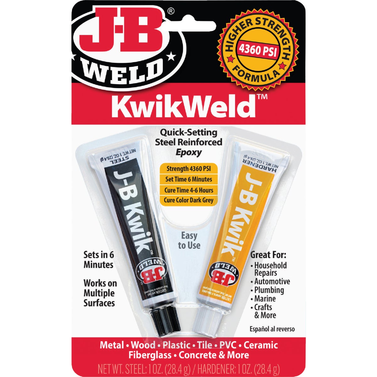 J-B Weld (2) 1 Oz. KwikWeld Epoxy