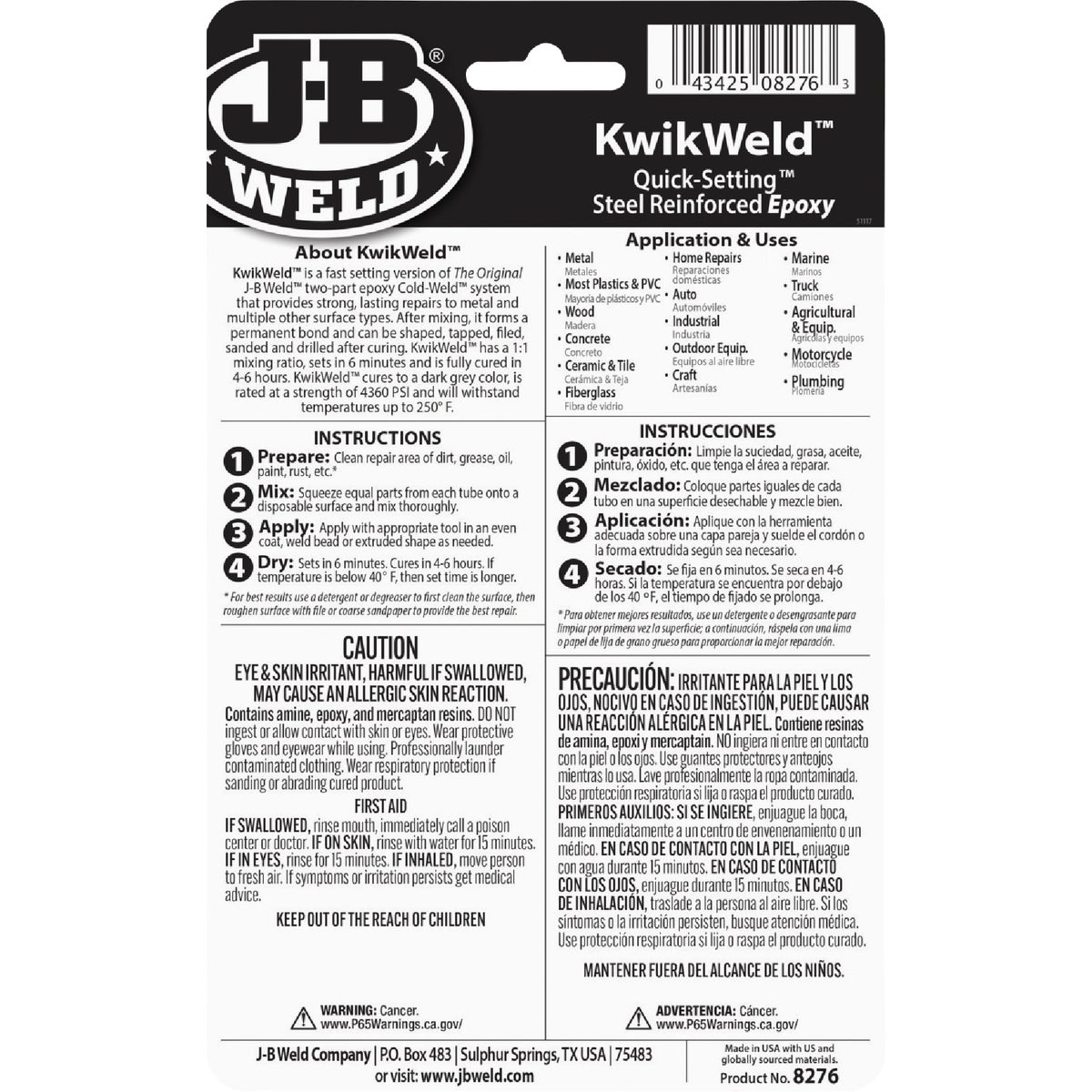 J-B Weld (2) 1 Oz. KwikWeld Epoxy Image 7