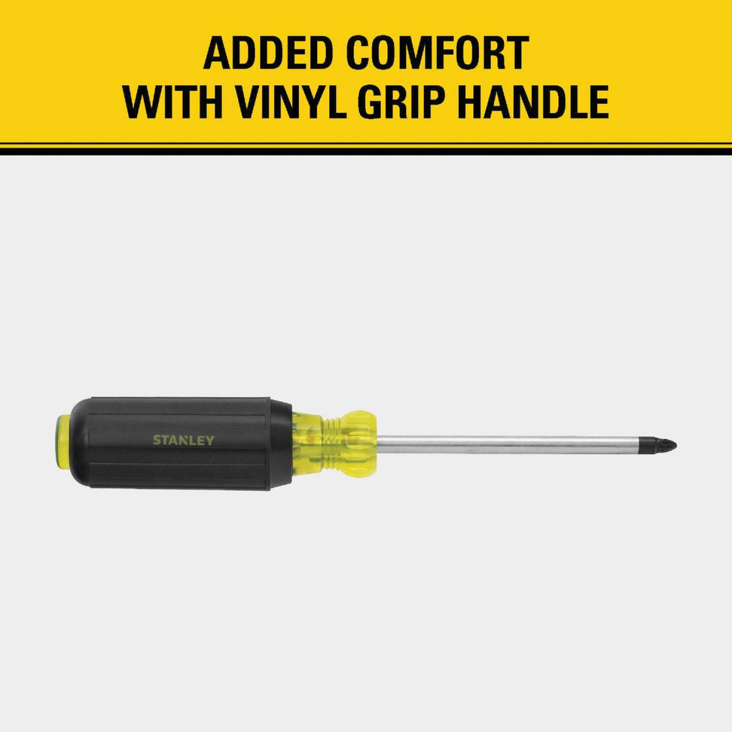 Stanley #2 x 4 In. Vinyl Grip Phillips Screwdriver Image 4