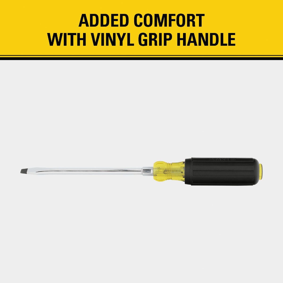 Stanley 5/16 In. x 6 In. Standard Vinyl Grip Slotted Screwdriver Image 4