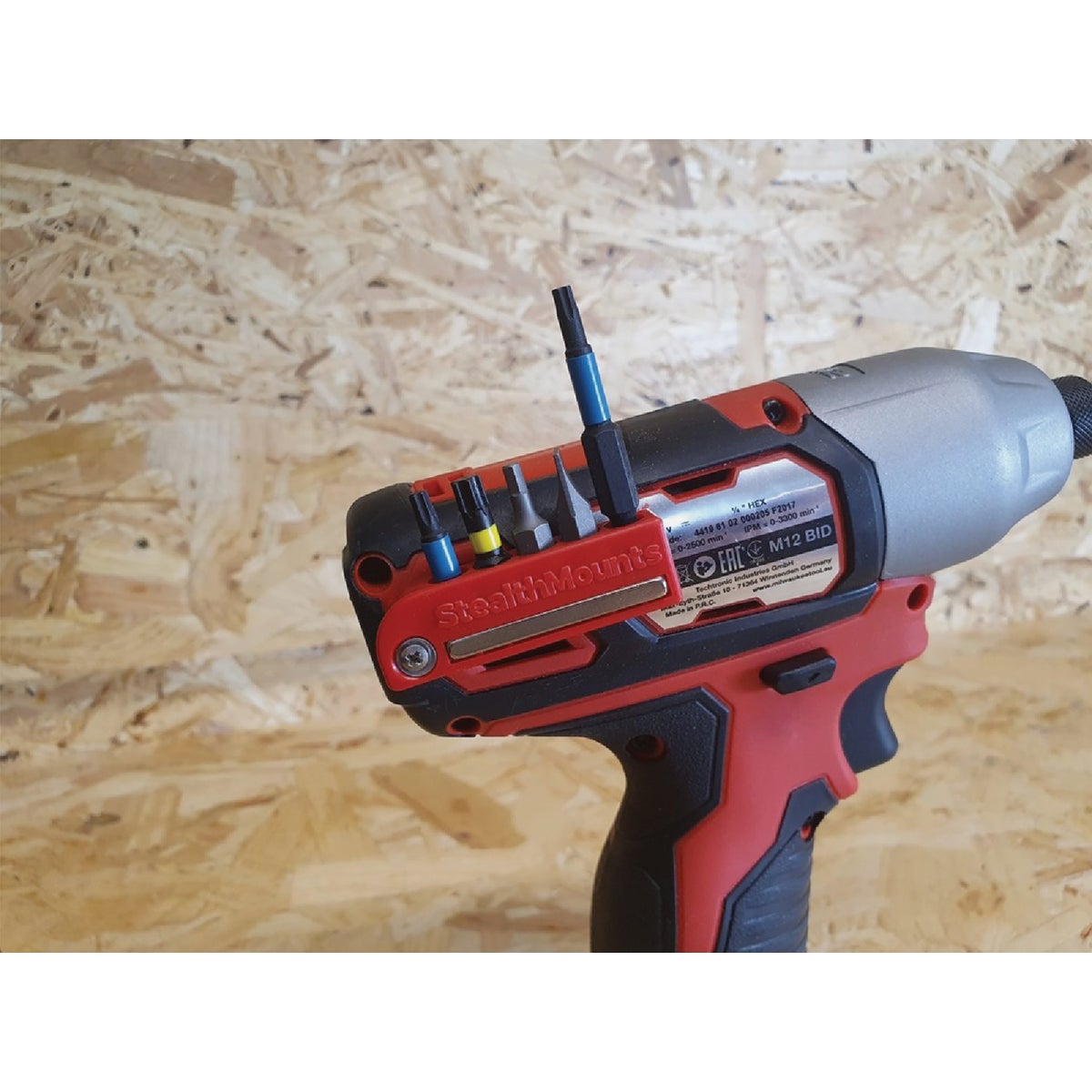 StealthMounts Magnetic Bit Holders for Milwaukee M12 (2-Pack) Image 2