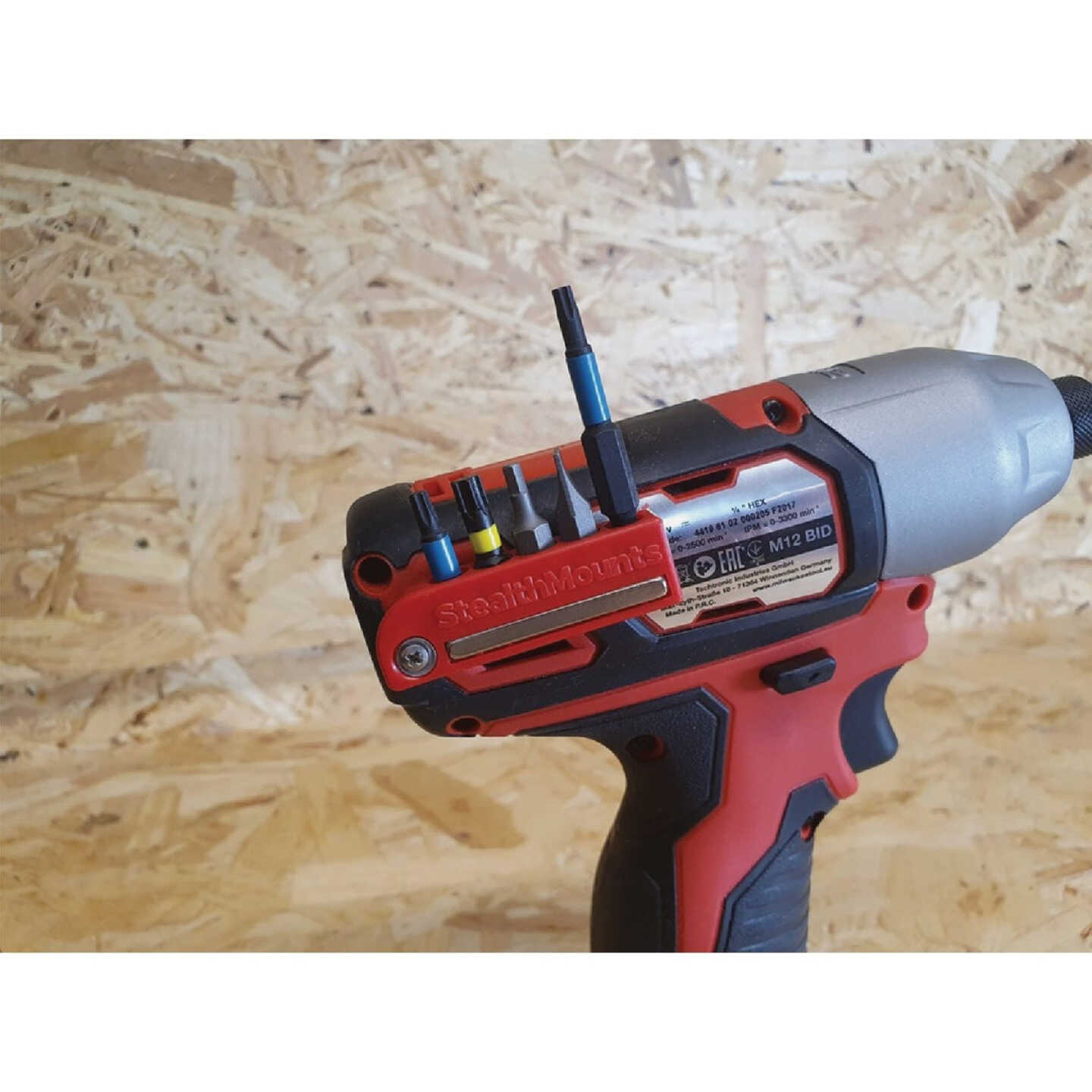 StealthMounts Magnetic Bit Holders for Milwaukee M12 (2-Pack) Image 2