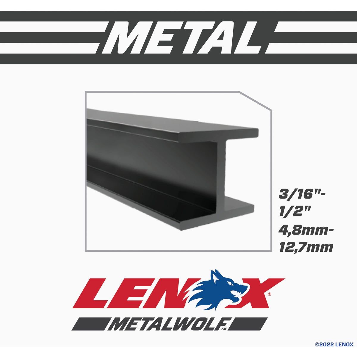 Lenox METALWOLF WAVE EDGE 9 In. 10 TPI Medium Metal Reciprocating Saw Blade (2-Pack) Image 4