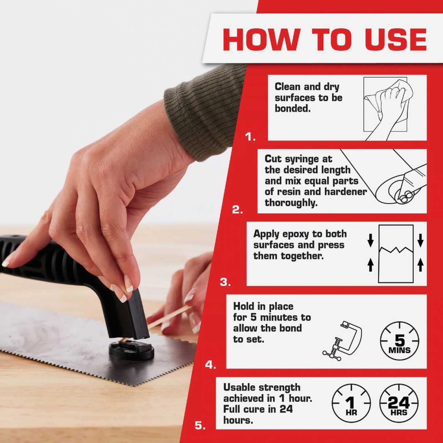 LOCTITE 0.85 Oz. Plastic Epoxy Image 4