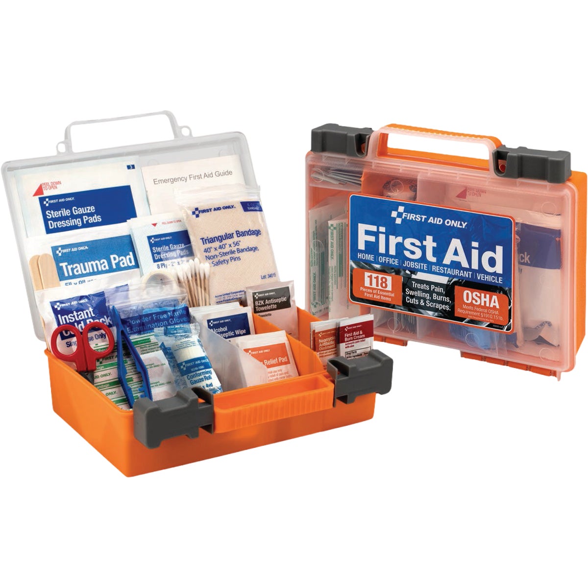 First Aid Only Clear Front Cover First Aid Kit (118-Piece) Image 2
