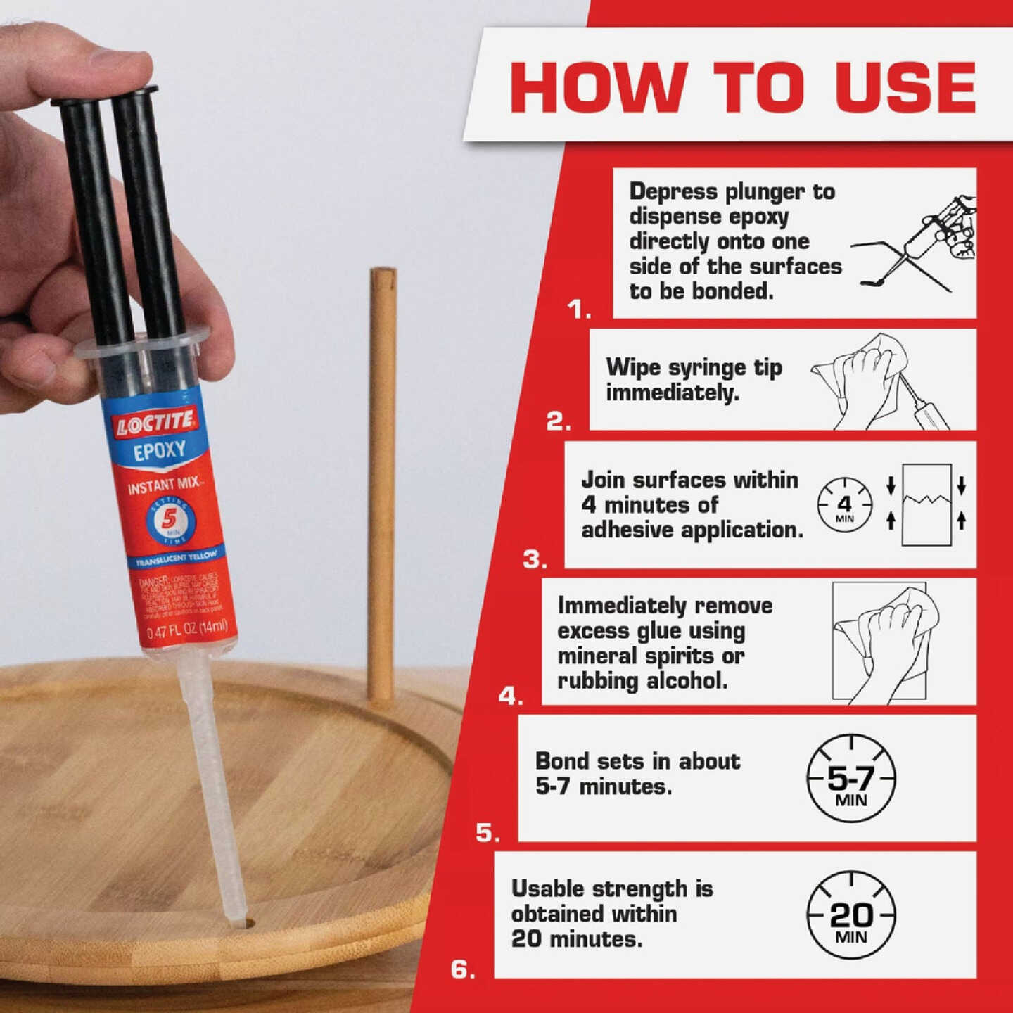LOCTITE Instant Mix 5-Minute Epoxy Image 2