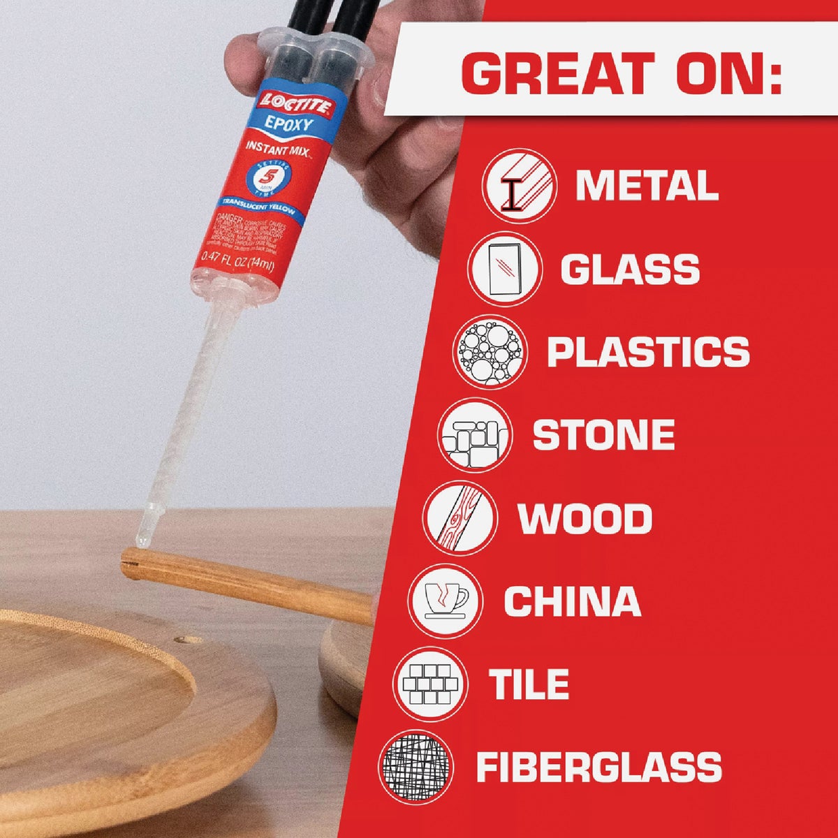LOCTITE Instant Mix 5-Minute Epoxy Image 3