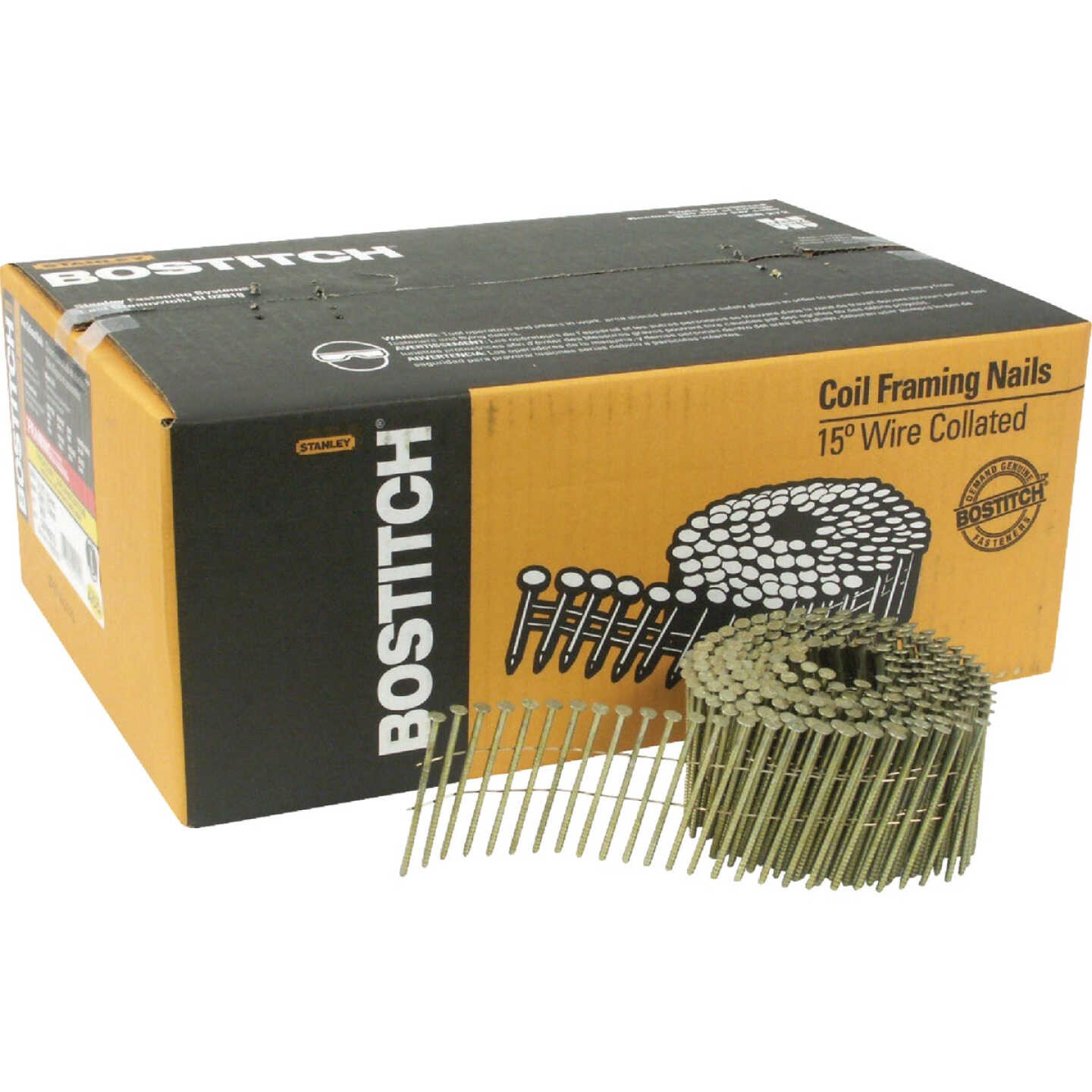 Bostitch 15 Degree Wire Weld Galvanized Coil Siding Nail, 2-1/2 In. x .092 In. (3600 Ct.) Image 1