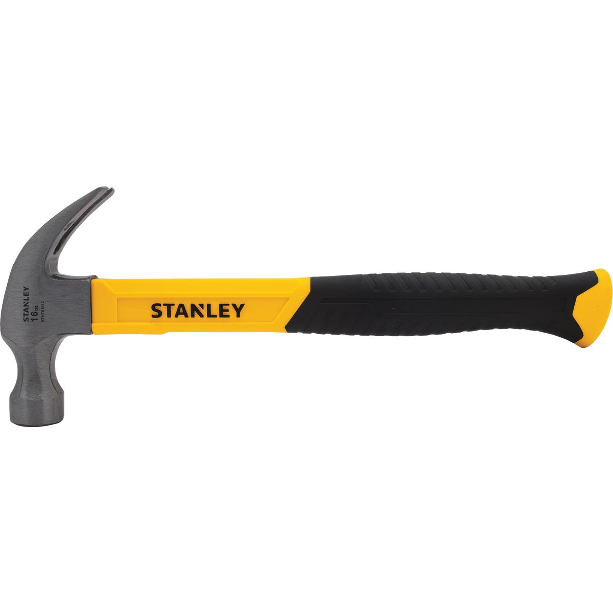 Stanley 16 Oz. Smooth-Face Curved Claw Hammer with Fiberglass Handle Image 1