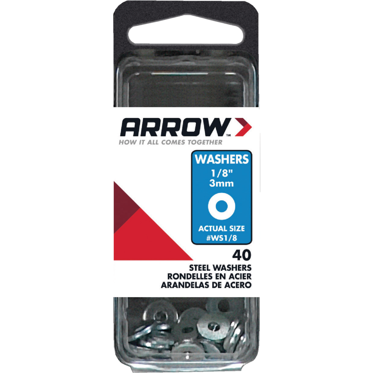 Arrow 1/8 In. Steel Rivet Washer (40-Pack) Image 1