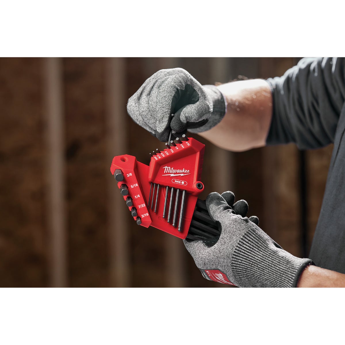 Milwaukee SAE/Metric Ball-End L-Style Hex Key Set (22-Piece) Image 5