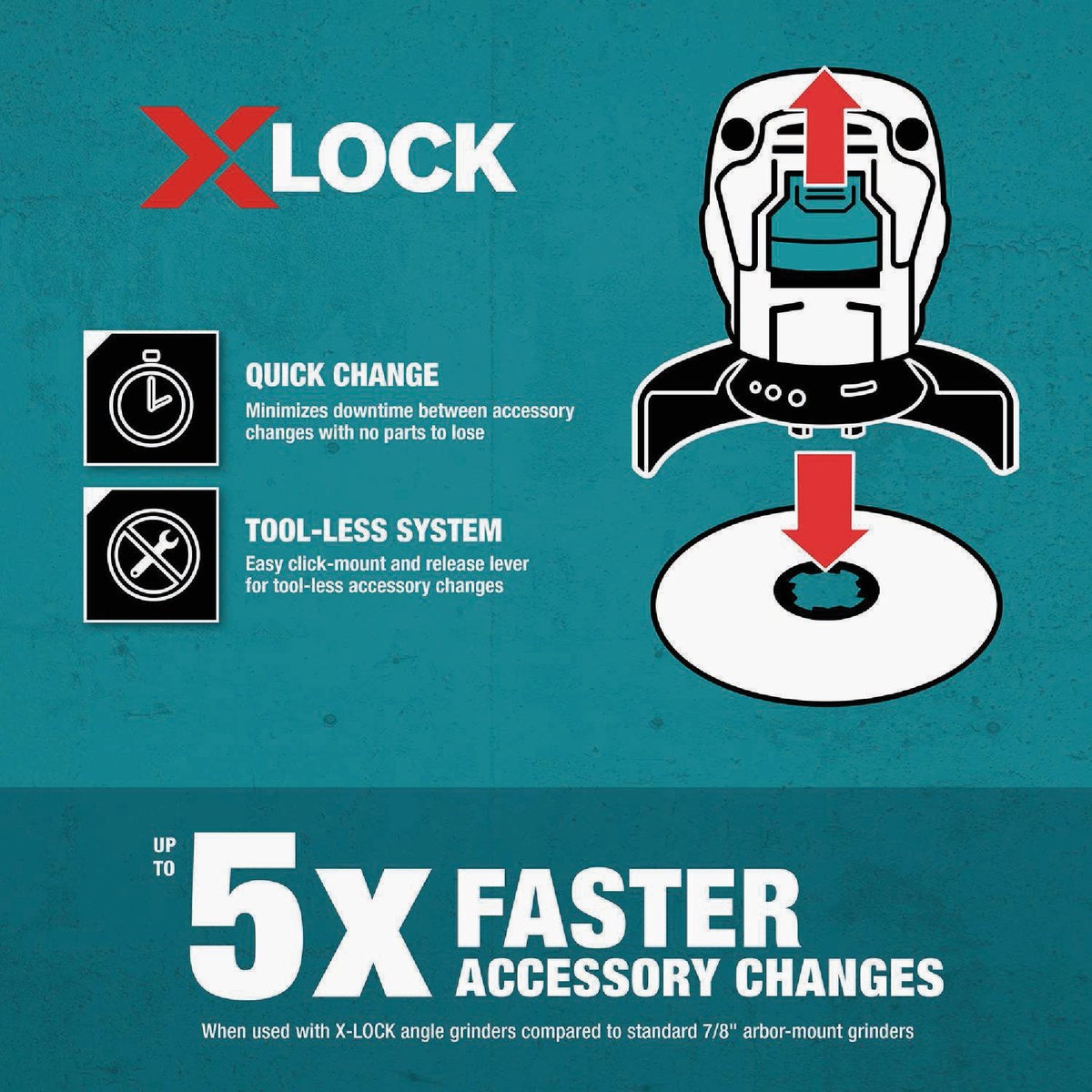 Makita X-LOCK 4-1/2 In. Full Cable Knotted Twist Carbon Steel Angle Grinder Wire Wheel Image 2