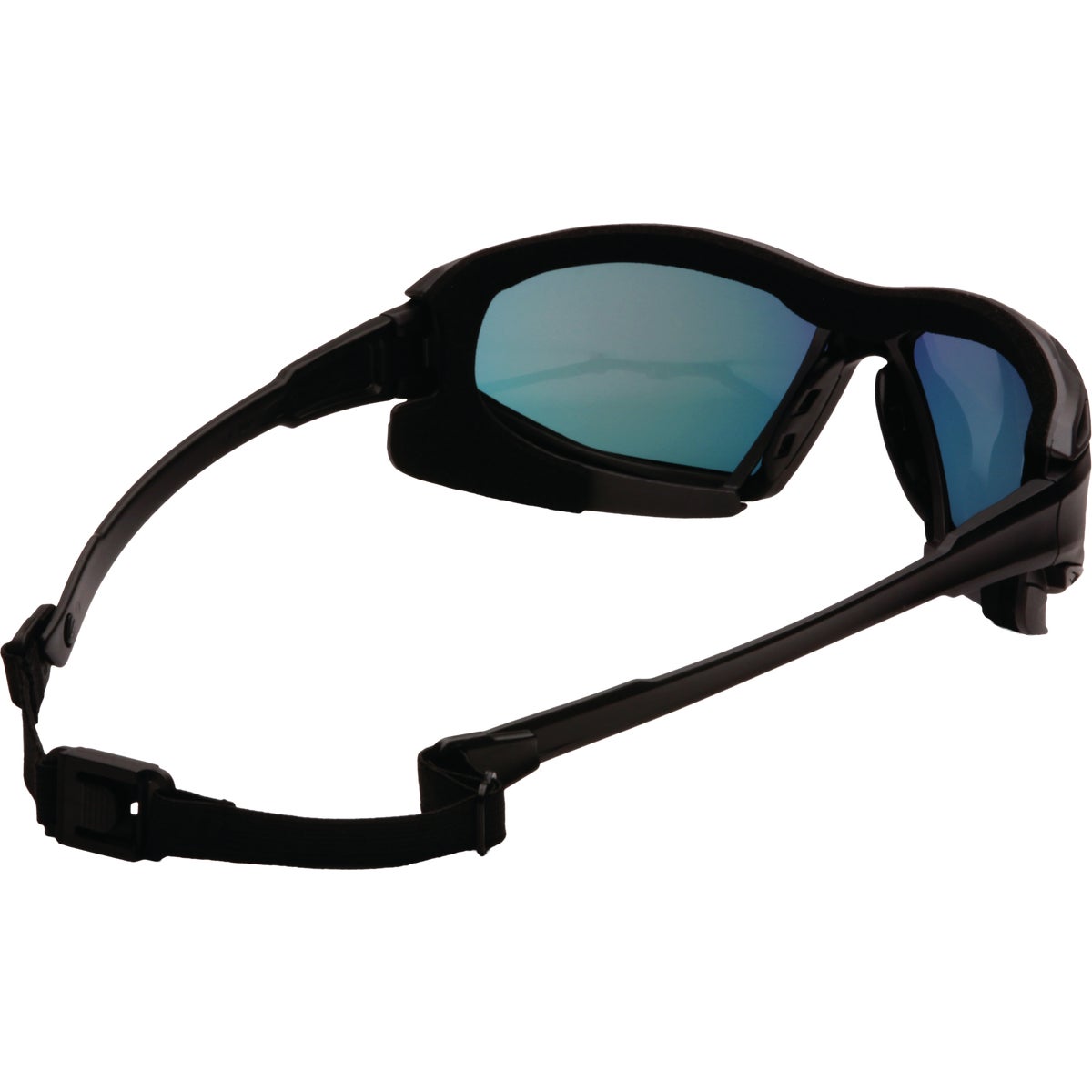 Pyramex Highlander Plus Black & Gray Frame Safety Glasses with Sky Red Mirror Anti-Fog Lenses Image 3