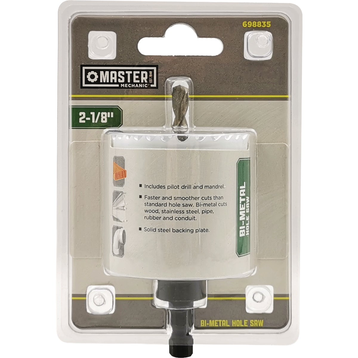 Master Mechanic 2-1/8 In. Bi-Metal Hole Saw Image 1