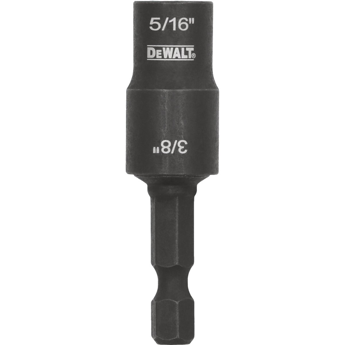 DEWALT Flextorq 5/16 In. & 3/8 In. x 2 In. Black Oxide Double-Ended Nut Driver Image 1