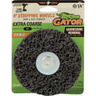 Gator 4 In. Extra Coarse Grit Double Drill-Mount Stripping Wheel Image 1