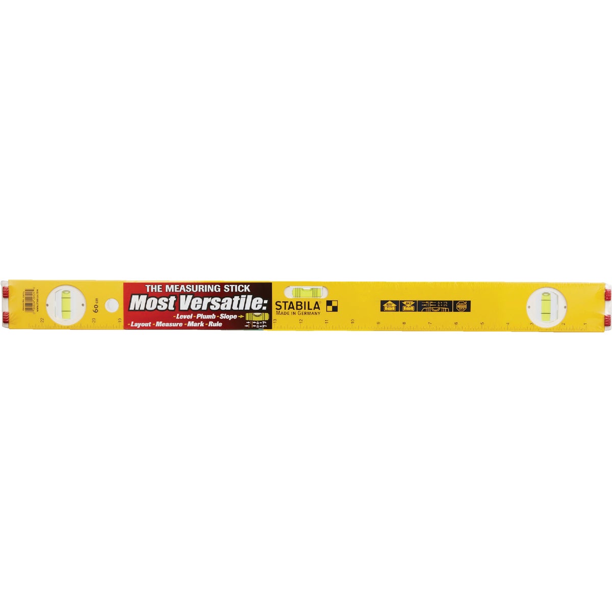 Stabila Measuring Stick 24 In. Aluminum Box Level Image 2