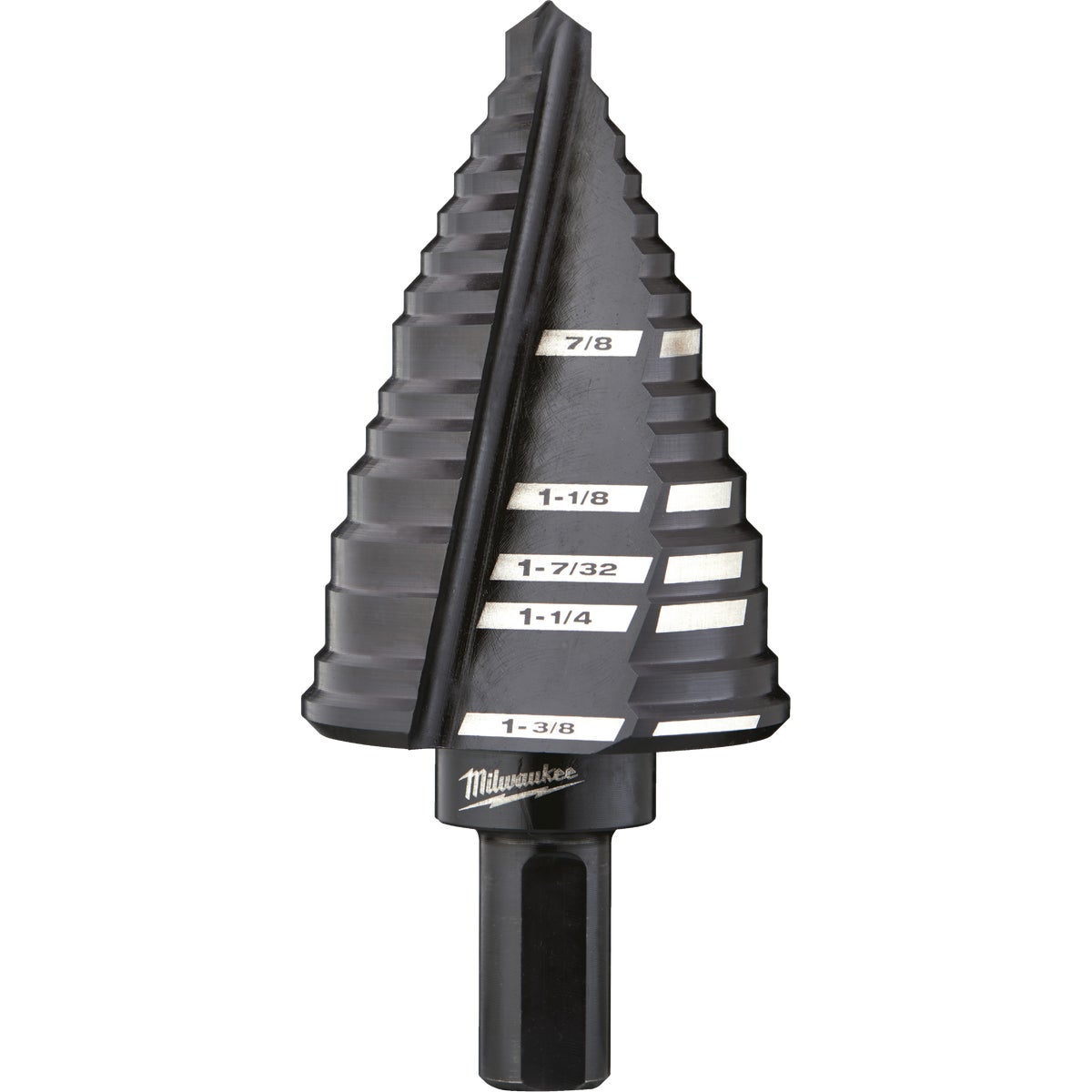 Milwaukee 7/8 In. - 1-3/8 In. #12 Step Drill Bit, 5 Steps Image 1