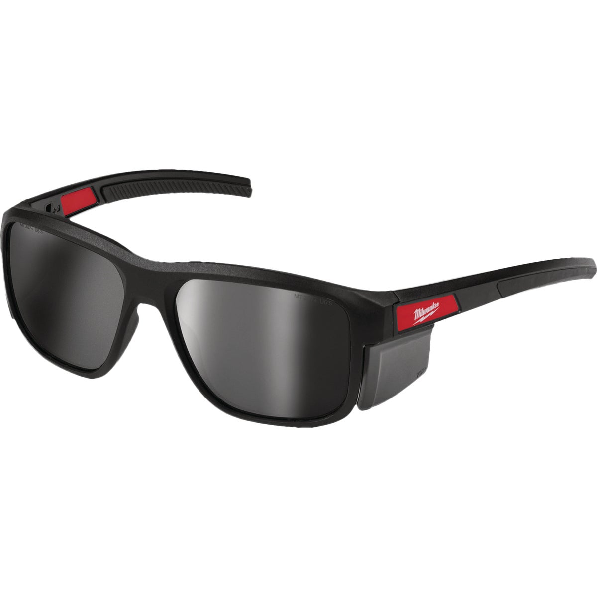 Milwaukee Full Frame Safety Glasses with Silver Mirrored Anti-Scratch Lenses & Removable Side Shields