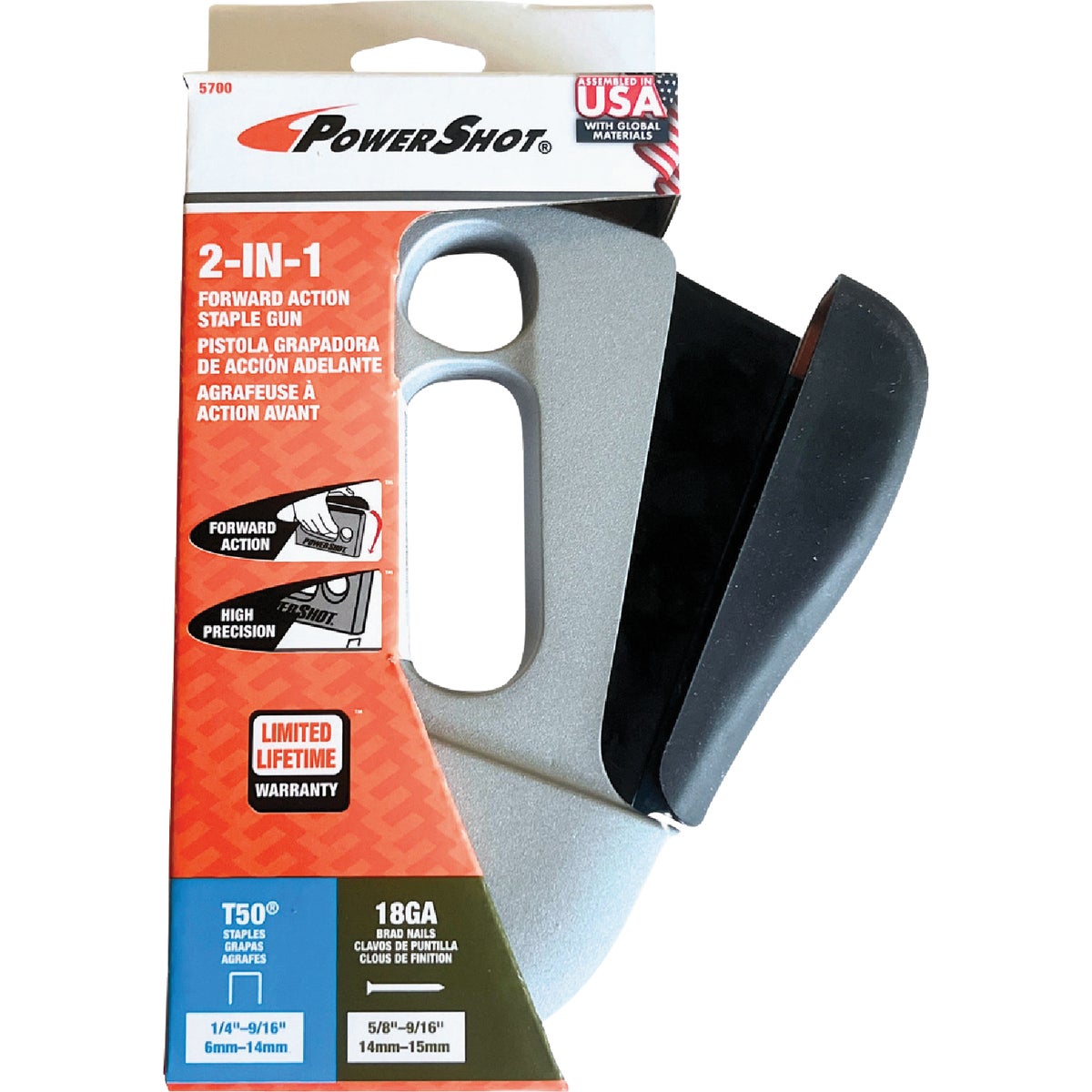 Arrow PowerShot T-50 Heavy-Duty Staple Gun & Nailer Image 3