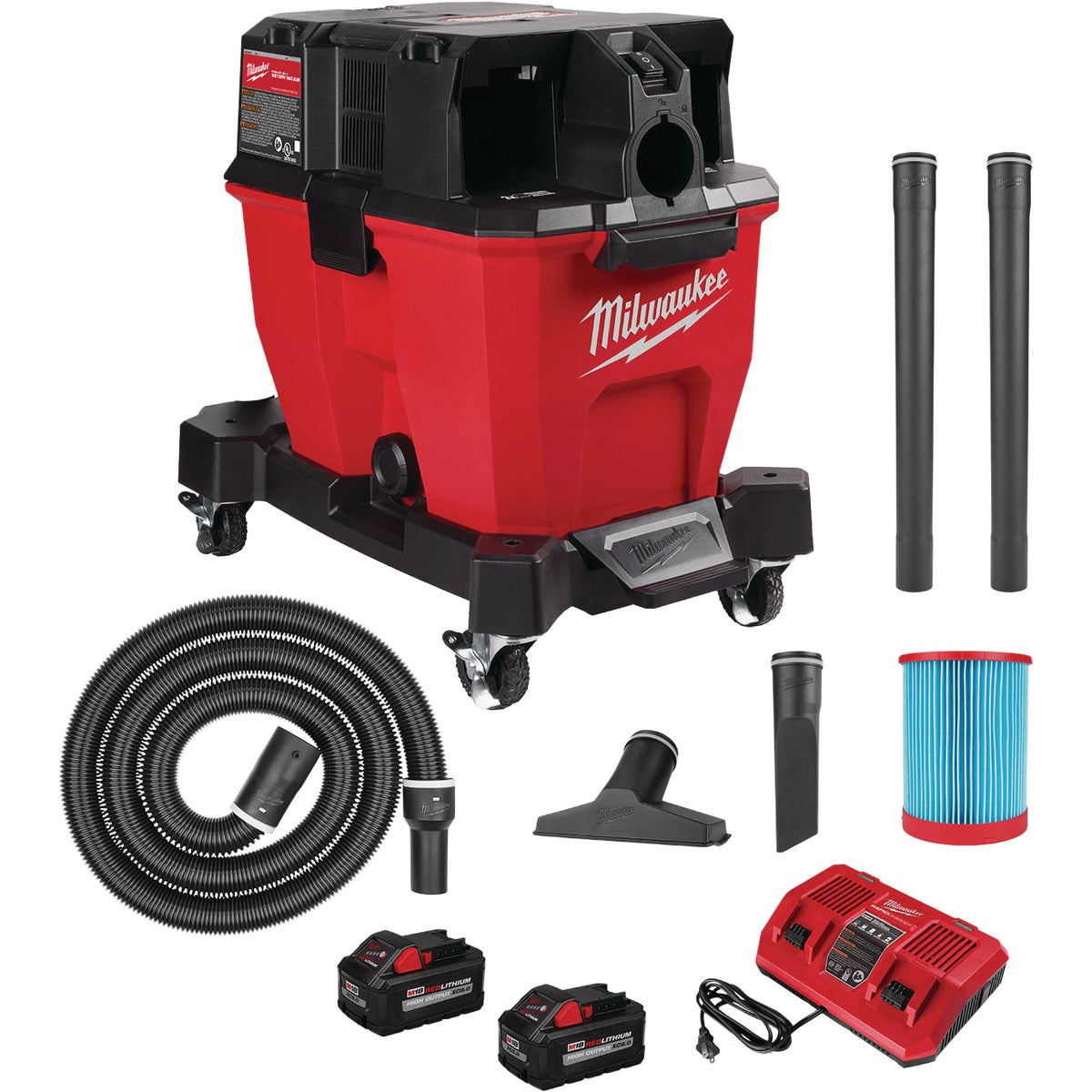 Milwaukee M18 FUEL 18V 9 Gal. 4.25-Peak HP Lithium-Ion Brushless Cordless Wet/Dry Vacuum Kit