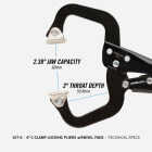 Channellock 6 In. C-Clamp Locking Pliers with Swivel Pads Image 2