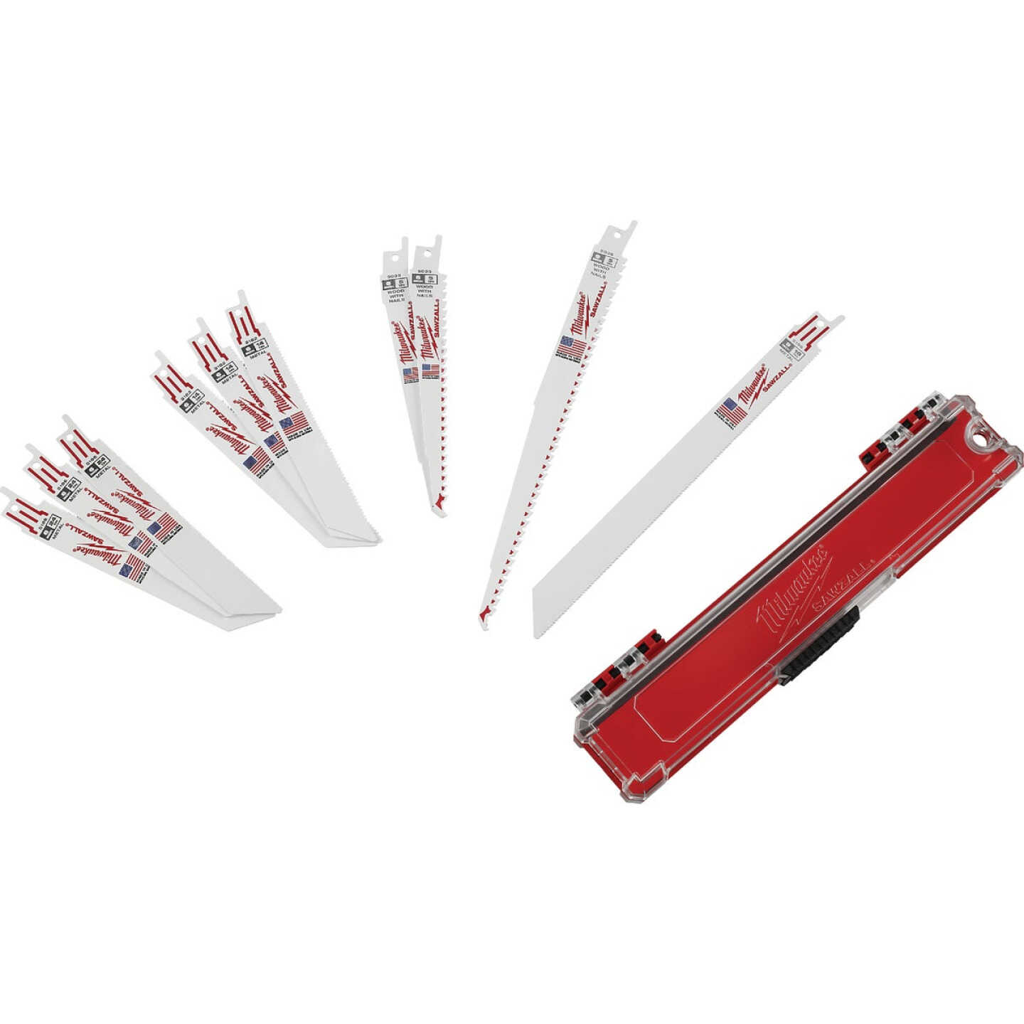 Milwaukee SAWZALL 10-Piece Reciprocating Saw Blade Set Image 2