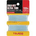 Tajima Chalk-Rite 100 Ft. Braided Nylon Ultra Thin Chalk Line Image 1